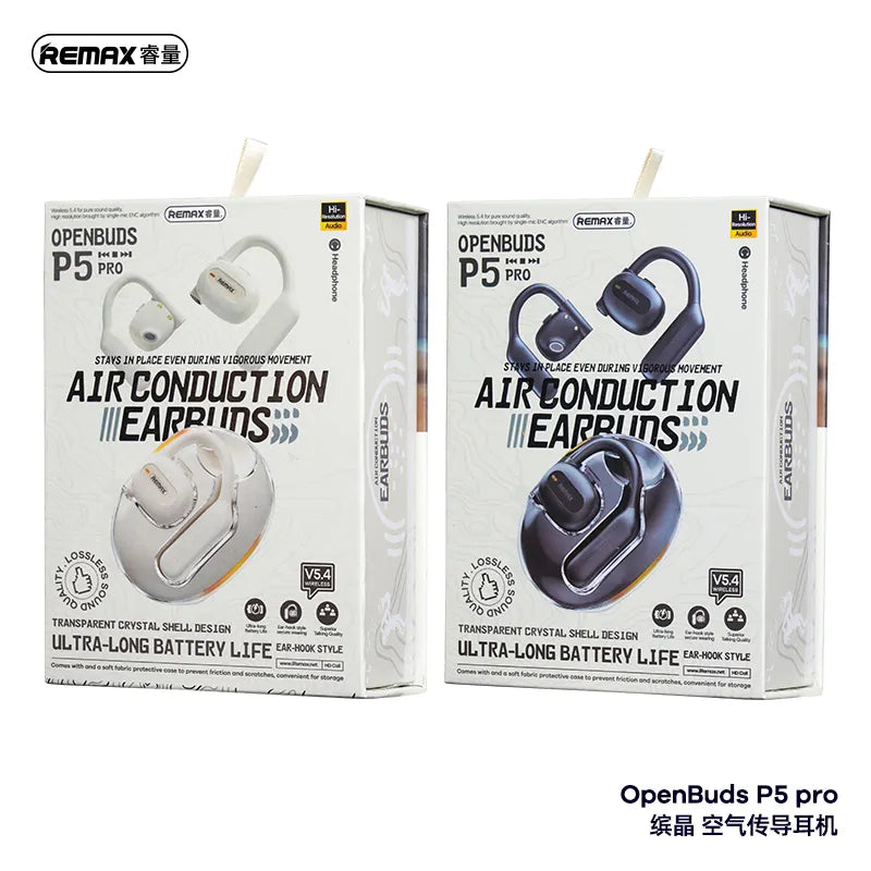 Remax OpenBuds P5 Pro Wireless Earbuds White